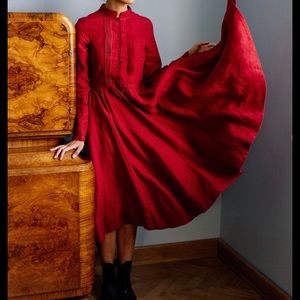 Son de flor Elisa dress in poppy